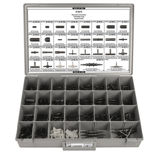 Vacuum Connector/Cap Assortment, 280 pcs.