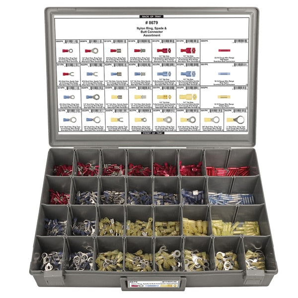 Nylon Wire Terminal Assortment, 710 PCS