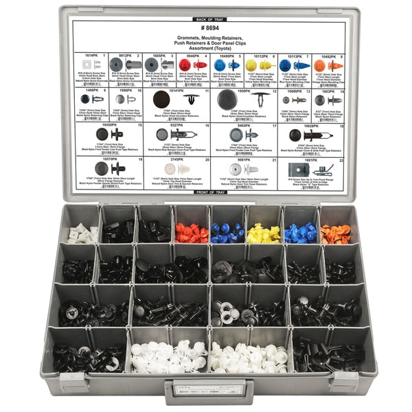 Toyota Retainer Assortment, 560 pcs.