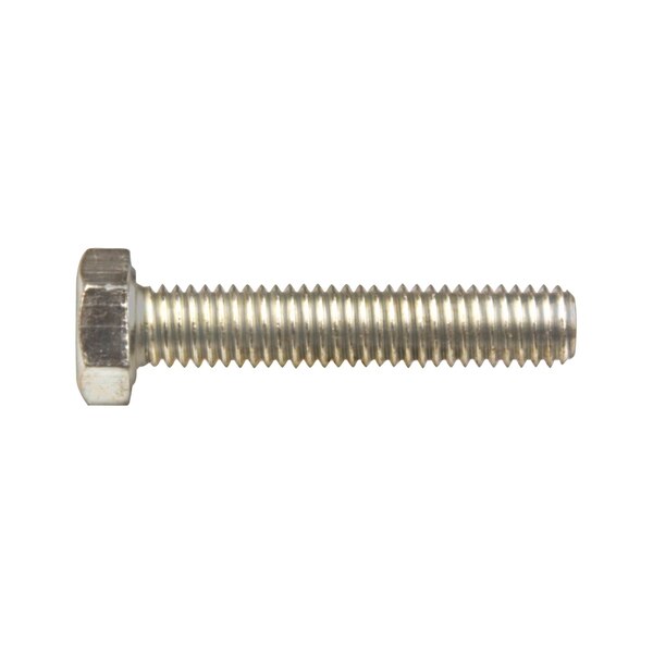 Class 8.8, M5-0.80 Hex Head Cap Screw, Zinc Plated Steel, 25 mm L