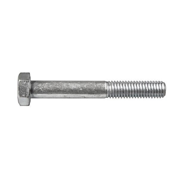 Class 8.8, M8-1.25 Hex Head Cap Screw, Zinc Plated Steel, 60 mm L