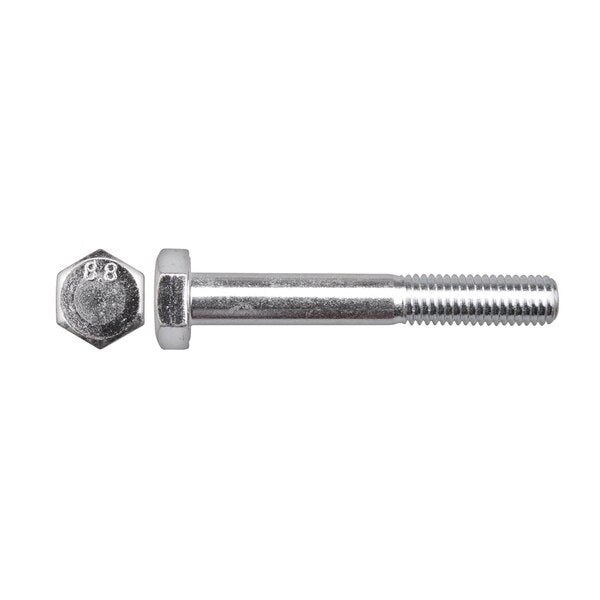 Class 8.8, M10-1.50 Hex Head Cap Screw, Zinc Plated Steel, 70 mm L