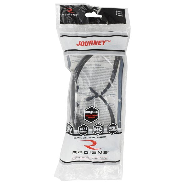 Safety Glasses, Wraparound Smoke AF Polycarbonate Lens, Anti-Fog, Scratch-Resistant
