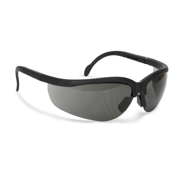 Safety Glasses, Wraparound Smoke AF Polycarbonate Lens, Anti-Fog, Scratch-Resistant