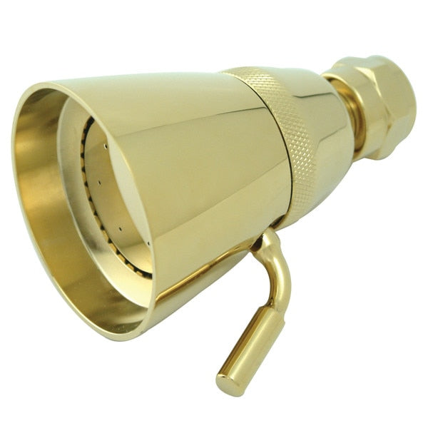 Shower Head, Polished Brass, Wall Mount