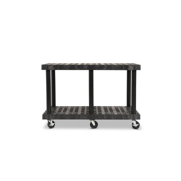 Recycled HDPE Modular-Kart, 2 Shelves, 750 lb