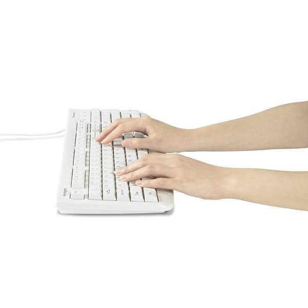 Keyboard. Antimicrobial. White