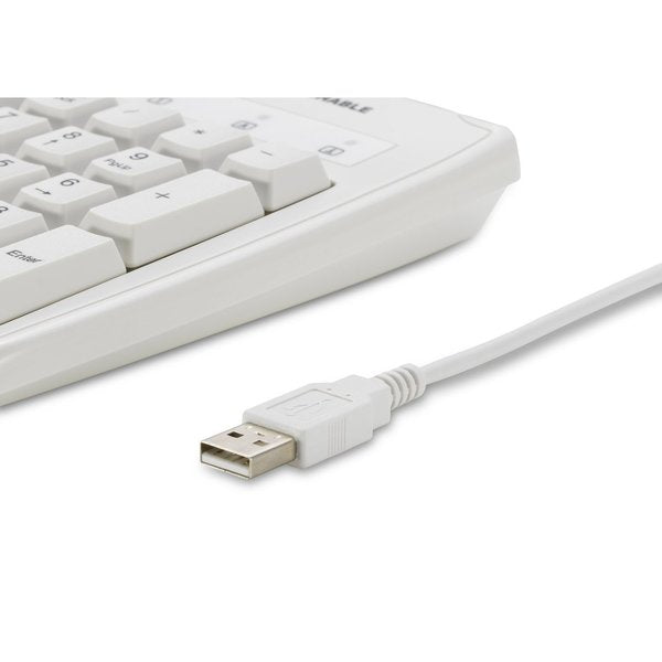 Keyboard. Antimicrobial. White