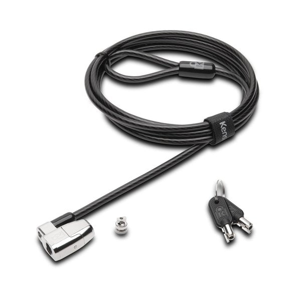 Laptop Lock, 6 ft L, 7/10 in dia., Keyed
