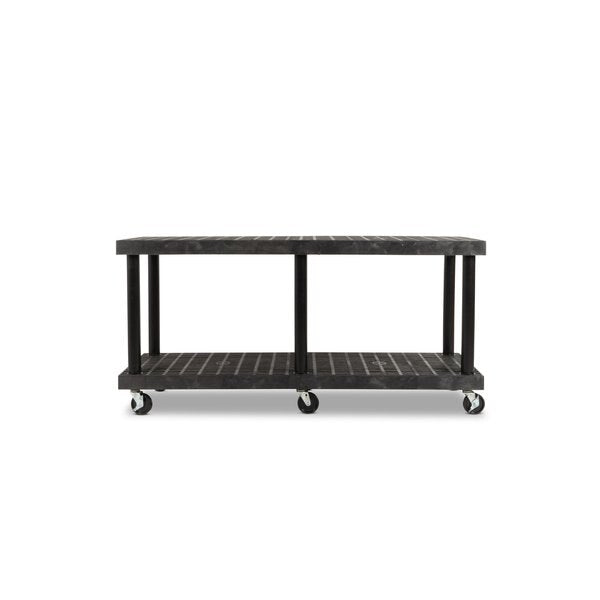 Recycled HDPE Modular-Kart, 2 Shelves, 900 lb