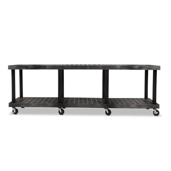 Recycled HDPE Modular-Kart, 2 Shelves, 1300 lb