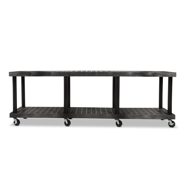 Recycled HDPE Modular-Kart, 2 Shelves, 1200 lb