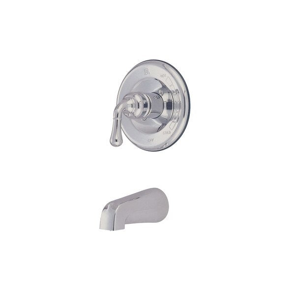 Tub and Shower Faucet, Polished Chrome, Wall Mount