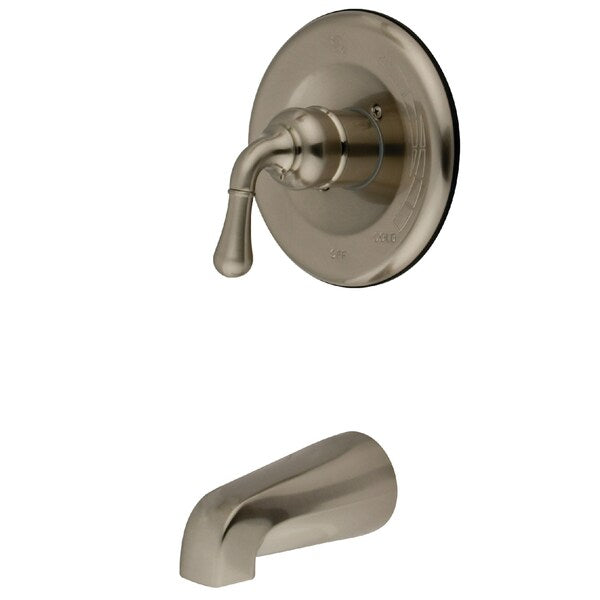 Tub and Shower Faucet, Brushed Nickel, Wall Mount