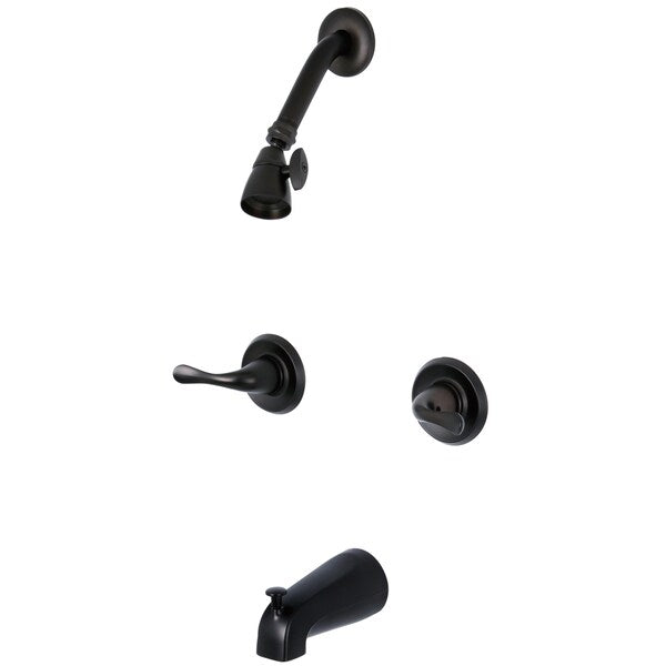 Tub and Shower Faucet, Oil Rubbed Bronze, Wall Mount