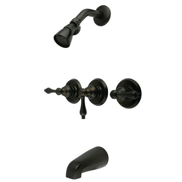 Tub and Shower Faucet, Oil Rubbed Bronze, Wall Mount