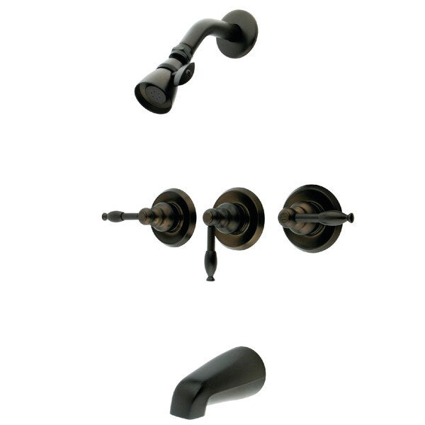 Tub and Shower Faucet, Oil Rubbed Bronze, Wall Mount