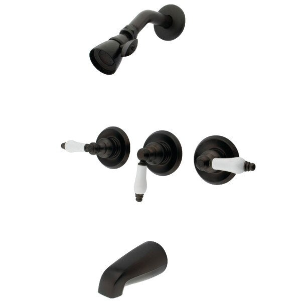 Tub and Shower Faucet, Oil Rubbed Bronze, Wall Mount