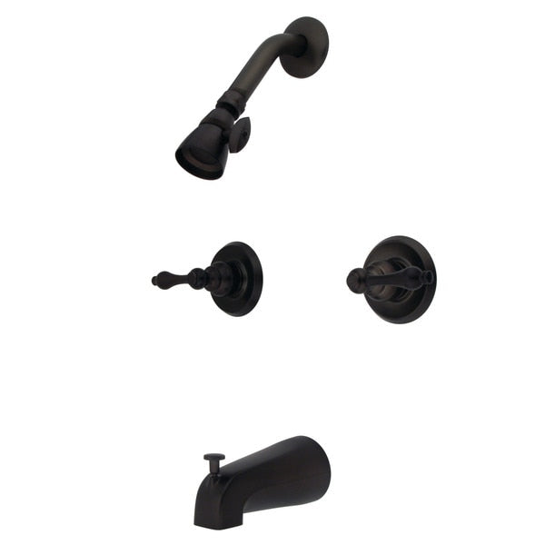 Tub and Shower Faucet, Oil Rubbed Bronze, Wall Mount