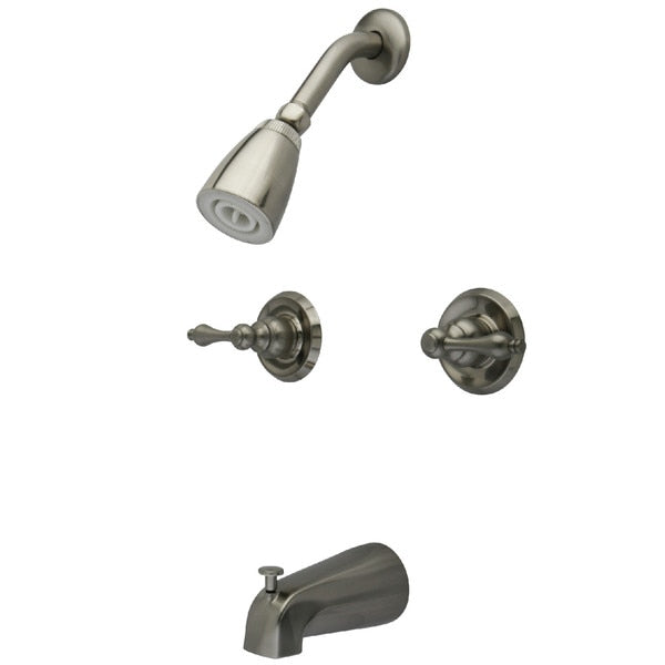 Tub and Shower Faucet, Brushed Nickel, Wall Mount