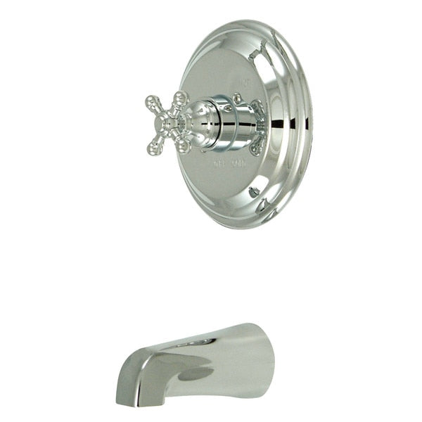Tub and Shower Faucet, Polished Chrome, Wall Mount