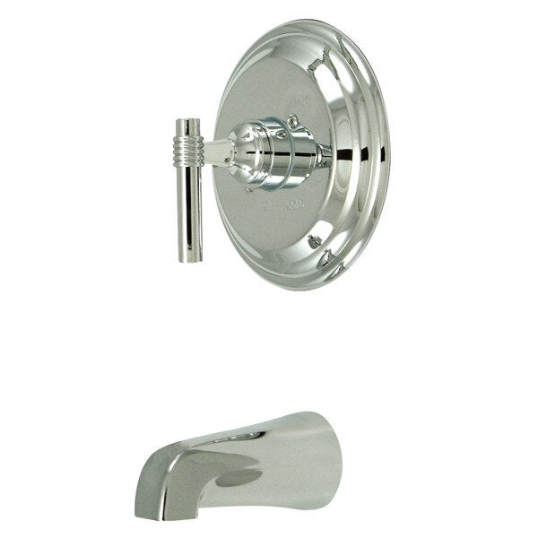 Tub and Shower Faucet, Polished Chrome, Wall Mount