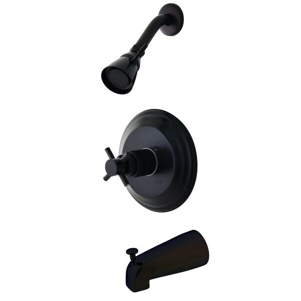 Tub and Shower Faucet, Oil Rubbed Bronze, Wall Mount