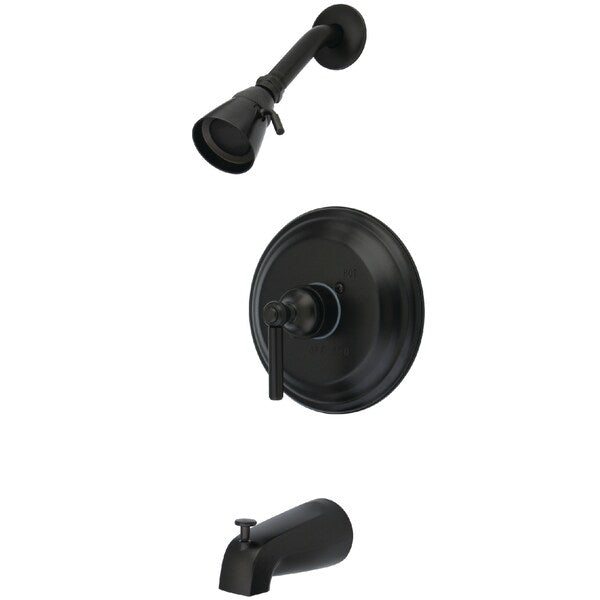 Tub and Shower Faucet, Oil Rubbed Bronze, Wall Mount
