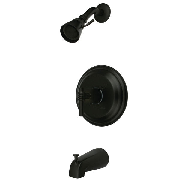 Tub and Shower Faucet, Oil Rubbed Bronze, Wall Mount
