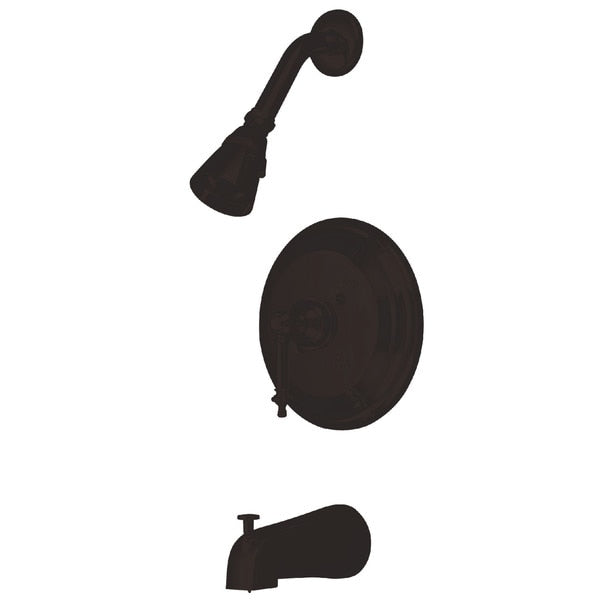 Tub and Shower Faucet, Oil Rubbed Bronze, Wall Mount