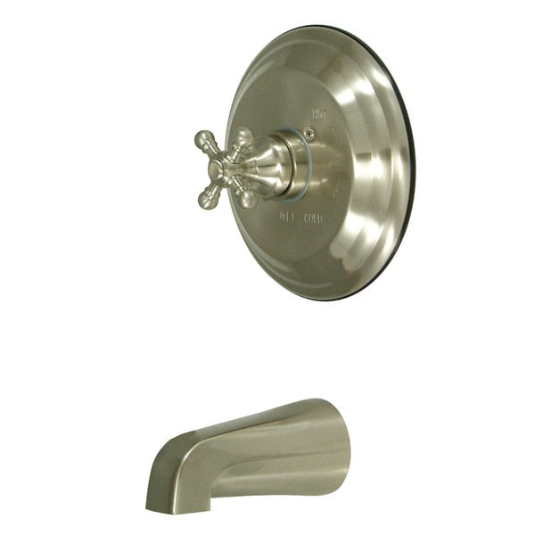 Tub and Shower Faucet, Brushed Nickel, Wall Mount