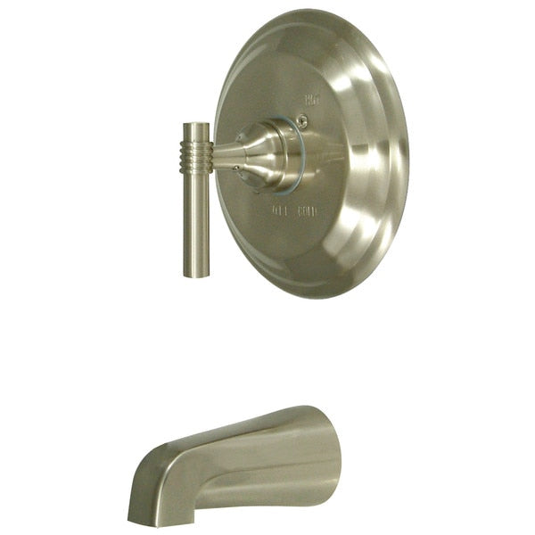 Tub and Shower Faucet, Brushed Nickel, Wall Mount
