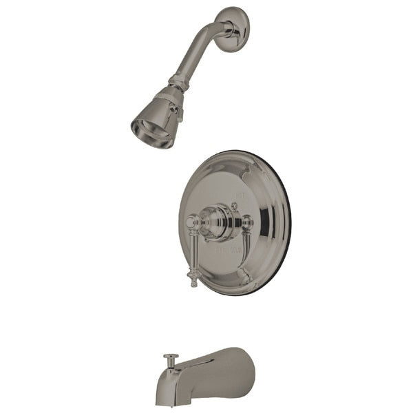 Tub and Shower Faucet, Brushed Nickel, Wall Mount