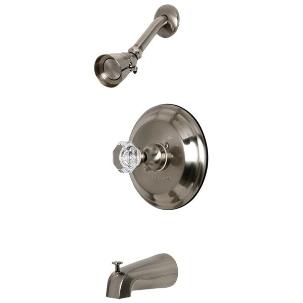 Tub and Shower Faucet, Brushed Nickel, Wall Mount