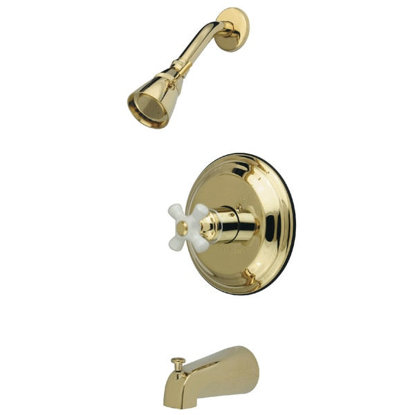 KB3632PX Tub & Shower Faucet Porcelain Cross Handle