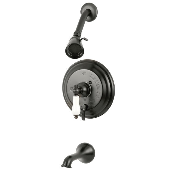 Tub and Shower Faucet, Oil Rubbed Bronze, Wall Mount