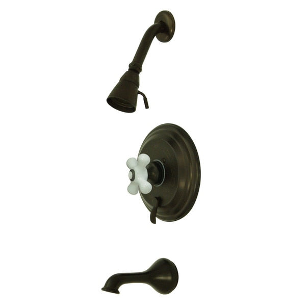 KB36350PX Tub & Shower Faucet with Porcelain Cross Handle