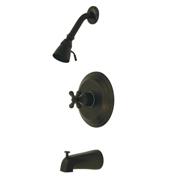 Tub and Shower Faucet, Oil Rubbed Bronze, Wall Mount