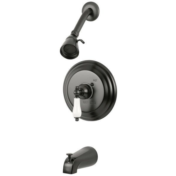 Tub and Shower Faucet, Oil Rubbed Bronze, Wall Mount
