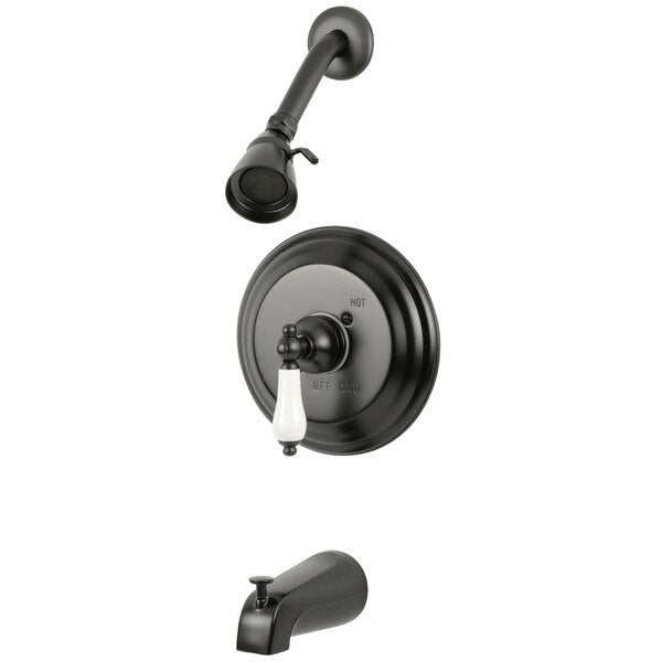 Tub and Shower Faucet, Oil Rubbed Bronze, Wall Mount