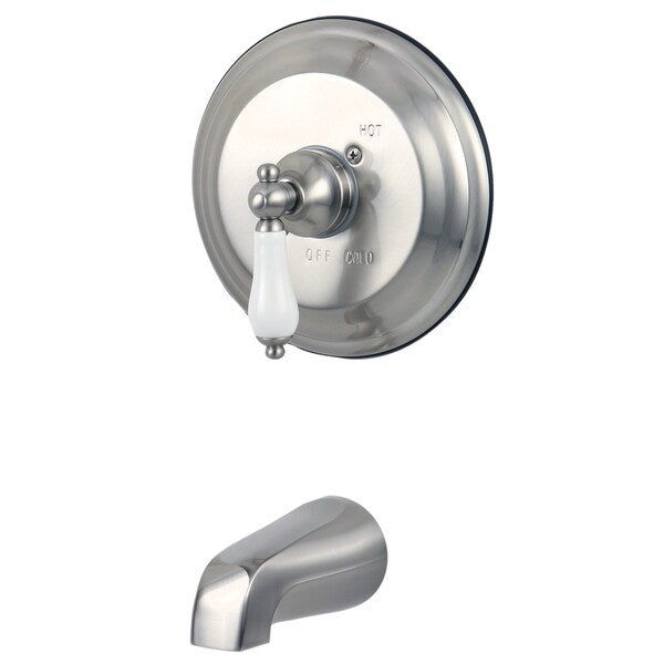 Tub and Shower Faucet, Brushed Nickel, Wall Mount