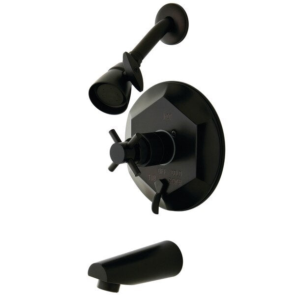 Tub and Shower Faucet, Oil Rubbed Bronze, Wall Mount