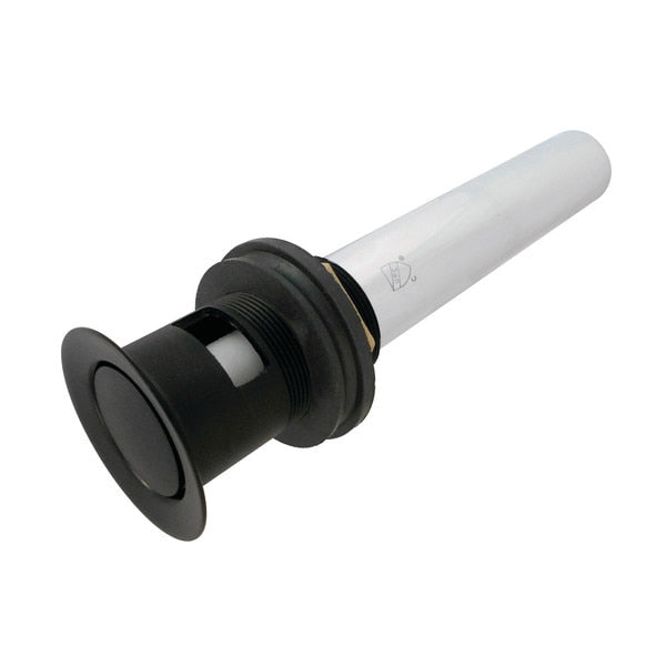 Brass, Bathroom Sink Drain, Push Pop-Up Drain with Overflow