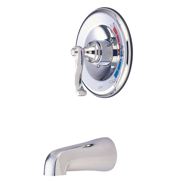 Tub and Shower Faucet, Polished Chrome, Wall Mount