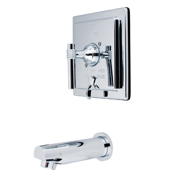 Tub and Shower Faucet, Polished Chrome, Wall Mount