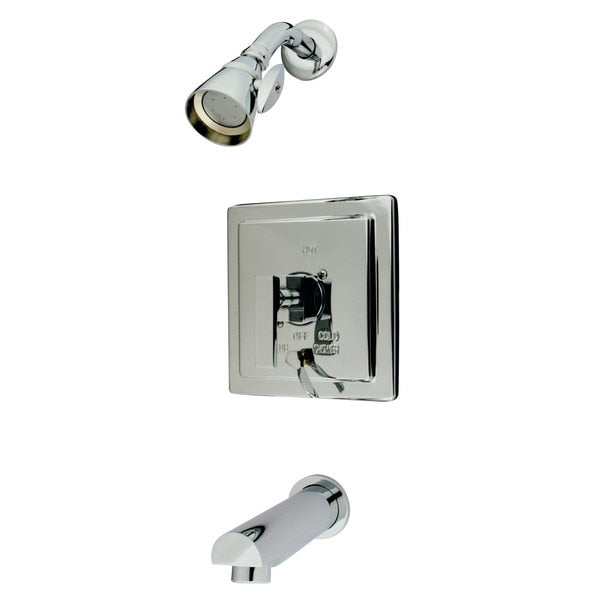 Tub and Shower Faucet, Polished Chrome, Wall Mount
