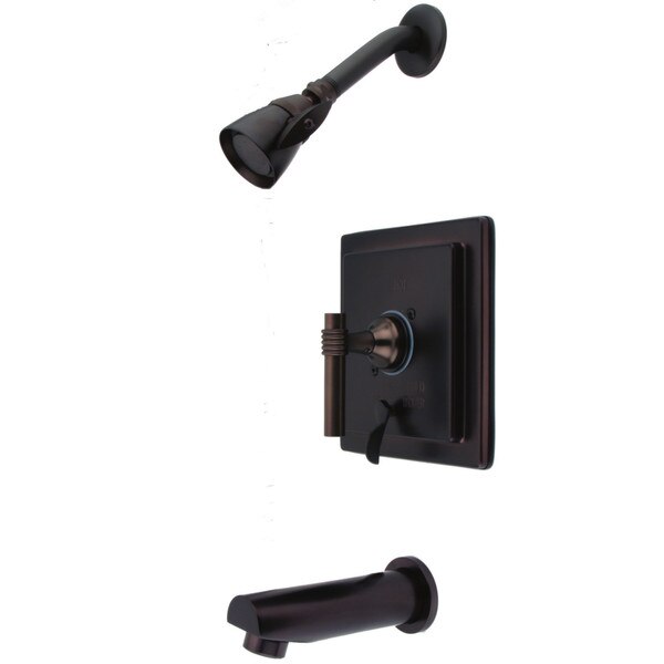 Tub and Shower Faucet, Oil Rubbed Bronze, Wall Mount