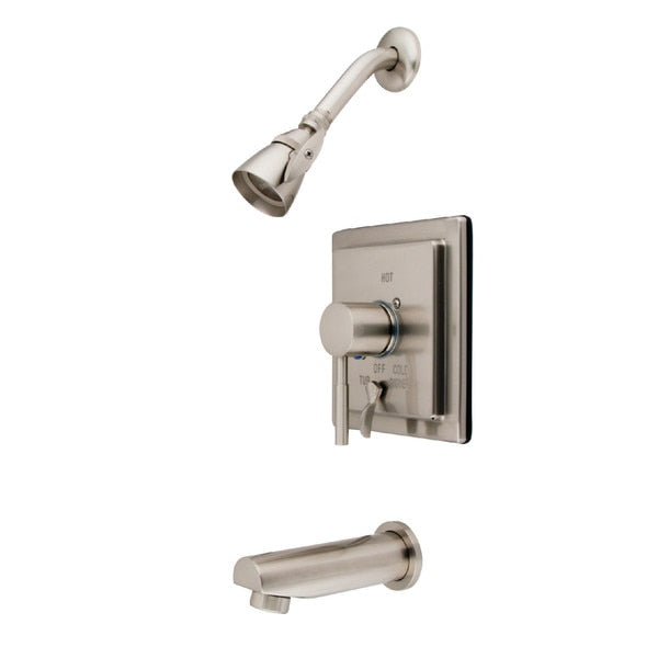 Tub and Shower Faucet, Brushed Nickel, Wall Mount