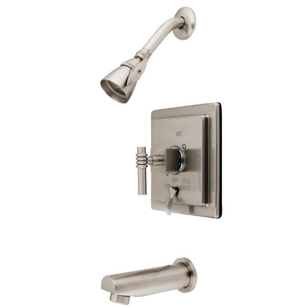 Tub and Shower Faucet, Brushed Nickel, Wall Mount
