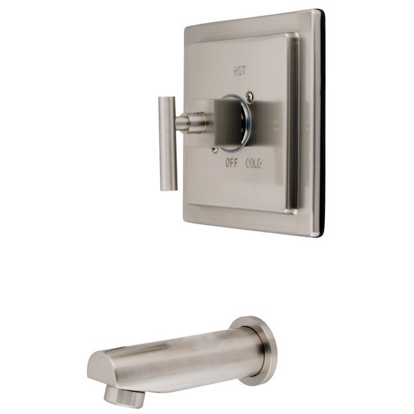 Tub and Shower Faucet, Brushed Nickel, Wall Mount